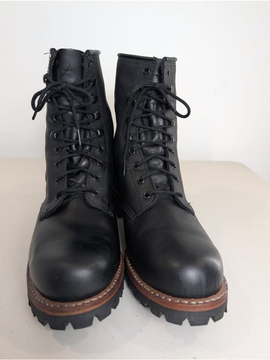 Frye black logger 8G leather boots men\'s size 11.5 main image 11